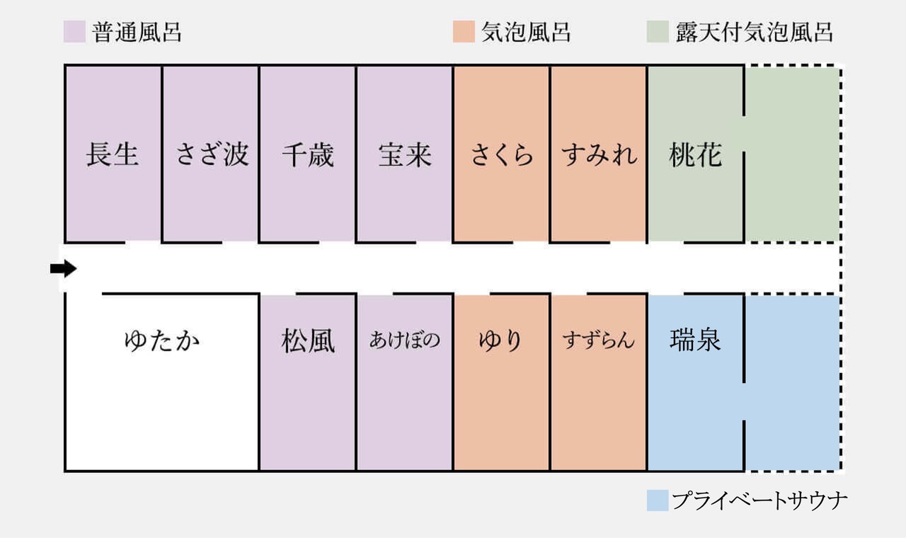貸切風呂のご案内